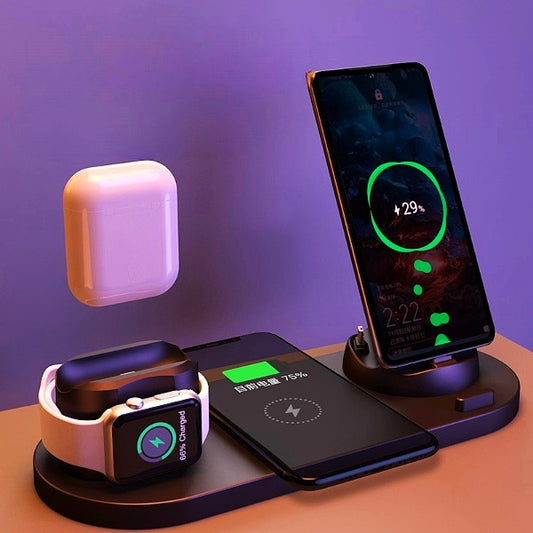 6 in 1 wireless fasting charging docking station
